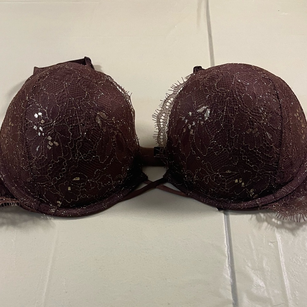 Victoria's Secret Deep Brown Lace Bra - Picture 4 of 15